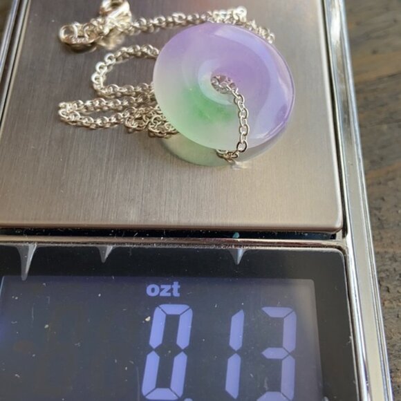 Alquimia Purple and Green Pendant Necklace - Picture 3 of 4